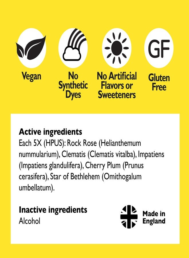 Bach Rescue Remedy Dropper, Natural Stress Relief, Homeopathic Flower Essence, Vegan, Gluten & Sugar-Free, Non-Habit Forming, 2 Pack, 10mL Ea Visit The Rescue Store - Image 3